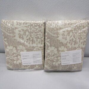 Pottery Barn 2-in-1 Pole Top Linen-Cotton Curtains – 50" x 96" – Set of 2
